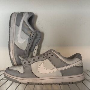 Nike Gray and White Sneakers